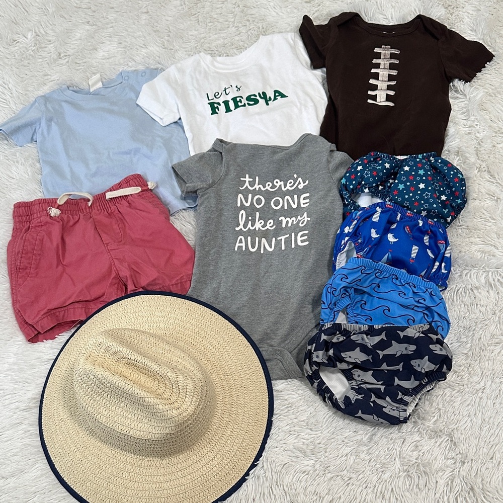 🐨 Bundle of 10 Boys Summer Clothing Size 12-18 mo